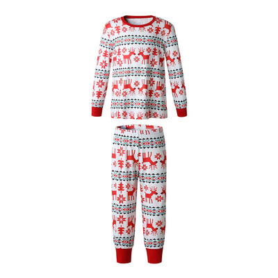 

Christmas Casual Parent-child Clothes Pajama Set Cute T-shirt Pants Rompers