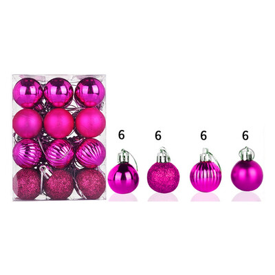 

Siaonvr 30mm Christmas Xmas Tree Ball Bauble Hanging Home Party Ornament Decor 24PC