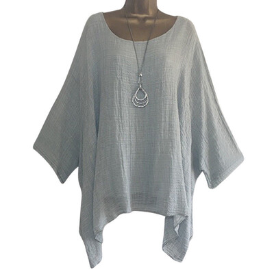 

Women Ladies Round Neck Long Sleeves T-Shirt Blouse Autumn Spring Casual Tops