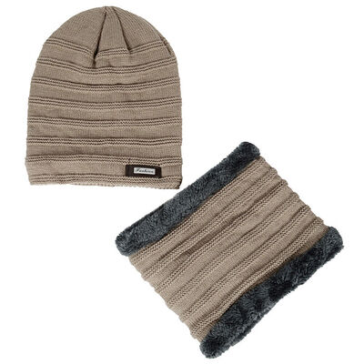 

Unisex Warm Oversize Beanie Skull Baggy Cap Winter Slouchy Knit Hat& Neck Warmer