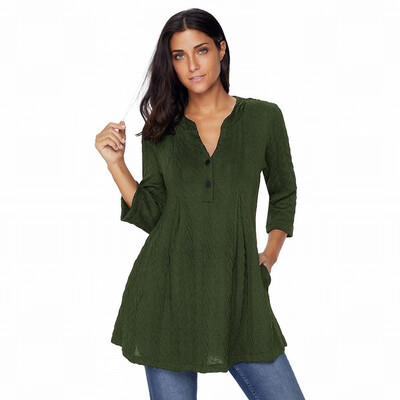

V-neck long-sleeved loose large size comfortable casual knit sweater womens