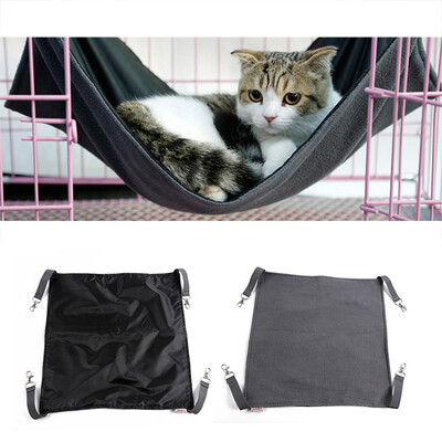 

Doglemi Pet Cat Cage Hammock Cat Pet Hammock Hanging Bed Cat Mat Kitty Bed Pad Reversible 2 Sides