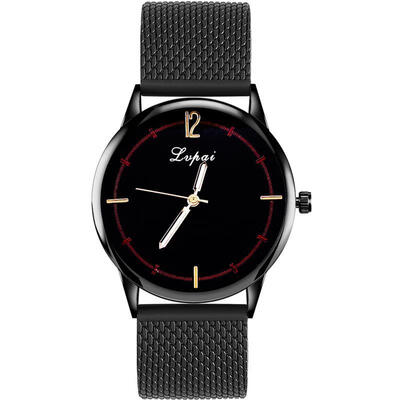 

2018 Women Fashion Watch Silver Mesh Band Analog Quartz Watch Ladies Luxury Dress Wristwatch Black Watches For Women Gift