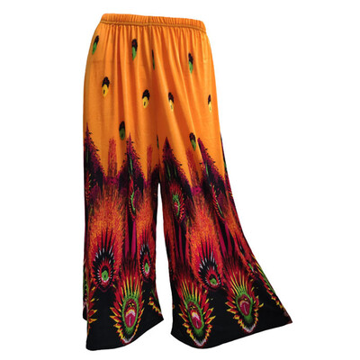 

Womens Pants Bohemia Loose Pants Print Trousers Wide Leg Leggings Casual Pants