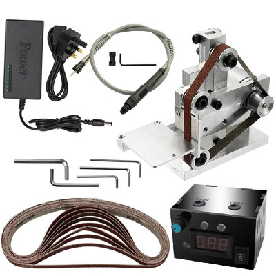 

Multifunctional Grinder Mini Electric Belt Sander DIY Polishing Grinding Machine Cutter Edges Sharpener