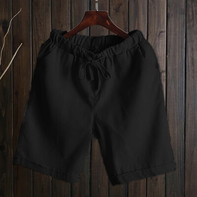 

Tailored Women Solid Color Drawstring Casual Summer Beach Shorts