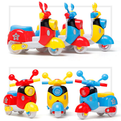 

YIWULAMini Motorcycle Toy Pull Back Diecast Motorcycle Early Model Educational Toys