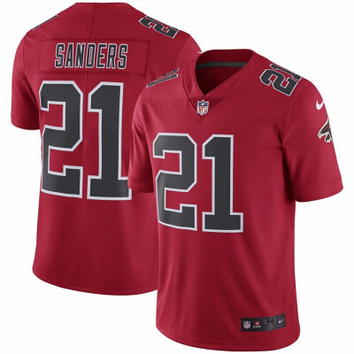 

Nike NFL Atlanta Falcons Mens 2 Matt Ryan 11 Julio Jones 18 Calvin Ridley 21 Deion Sanders 22 Keanu Neal Red Game Jersey