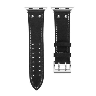 

2Pin Leather Adjustable Watch Band Bracelet Strap for iWatch Series 1 2 3