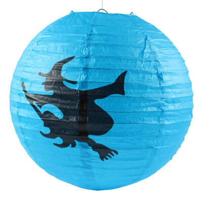 

New Hot Halloween Paper Pumpkin Witch Spider Hanging Lantern Light Lamp Party Decoration Funny Gift