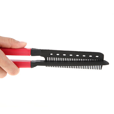 

〖Follure〗Folding V Comb Hair Straightener Hairdressing Salon Straightening