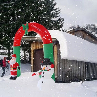 

〖Follure〗Inflatable Arch Santa Claus Snowman Christmas Outdoors Ornaments Home Shop Decor