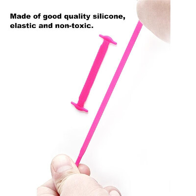 

No Tie Shoelaces Waterproof Elastic Silicone Tieless Shoe Lace for Athletic Running Multicolor for Sneaker Boots Board Casual Shoe