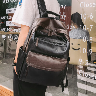 

Backpack Mens Fashion Korean Edition Leisure Travel Computer Backpack for Young Middle School Students