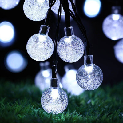 

Funny 213FT 30 Bubble Globes Solar LED Fairy String Lights 2 Lighting Modes Waterproof for Party Wedding Decor