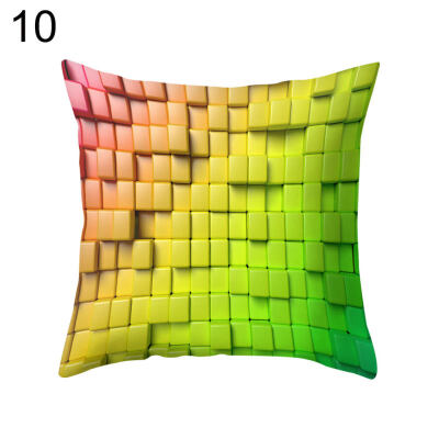 

Multicolor Rhombus Throw Pillow Protector Case Cushion Cover Bedding Articles