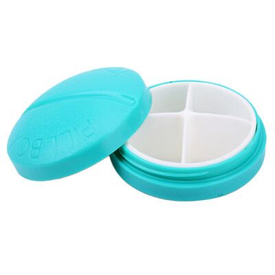 

〖Follure〗4-Day Round Medicine Pill Vitamin Box Case Storage Dispenser Organizer Holder