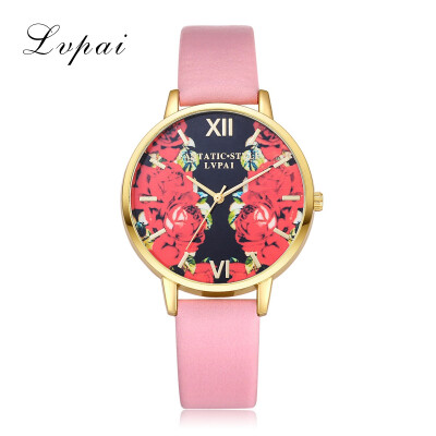 

Top Brand Luxury Women Bracelet Watch Fashion Rose Gold Flowers Leather Simple Women Dress Watches Business Clock Ladies Watches