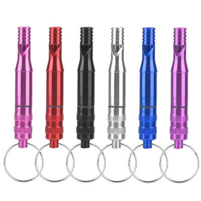 

Greensen Outdoor Mini Metal Survival Whistle Emergency Waterproof Pill Holder Camping Practical Tool