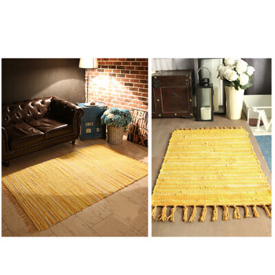 

Gobestart Fashion Area Rugs Mediterranean Style Cotton Kitchen Oblong Shape Multi-Usage