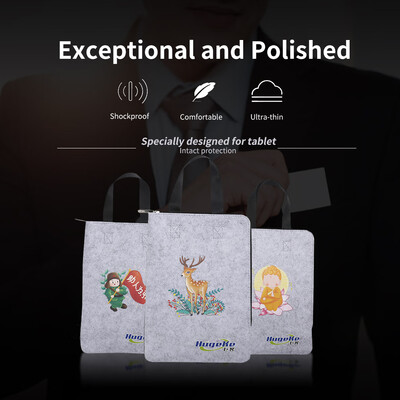 

Macbook Storage Bag Felt Protection Bag for Tablet 810 inch Carrying Bag with Zipper Gray