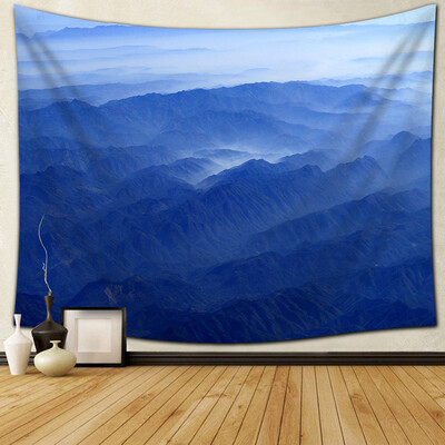 

Gobestart Wall Hanging Tapestry Snowy Blue Sky Lake Nature Home Decorations 60 x 60 inch