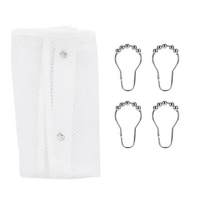 

Greensen Bathroom Over the Door Hanging Mesh Pockets Storage Bag Holder with Hooks