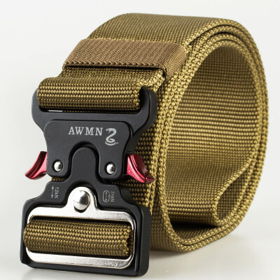 

New 5cm Tactics Buckle Tactical Belt 125cm High Quality Nylon Casual Canvas Belt For Men And Women he was Training Belt