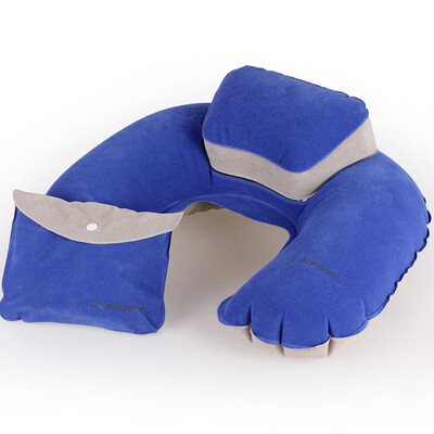 

Air Pillow Inflatable U Shape Neck Blow Up Cushion PVC Flocking Camping Travel Outdoor Office Plane Hotel Portable Folding