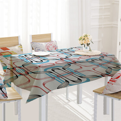 

Toponeto Creative Table Cloth Linen Tablecloth For Kitchen Decorative Dining Table Cover