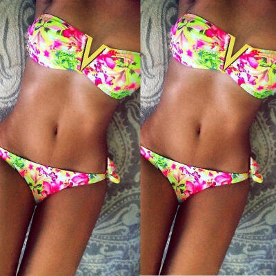 

Sexy Women Bandage Bikini Set Push-up Padded Bra Swimsuit Bathing Suit Swimwear