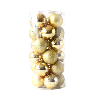 

Gobestart 24pcs Shiny&Polshed Glossy Christmas Tree Ball Ornaments Decorations 15