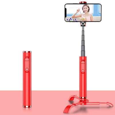 

OTH-AB701 Portable Aluminum Alloy Remote Control Wireless Bluetooth Phone Selfie Stick Rod With Tripod Bracket