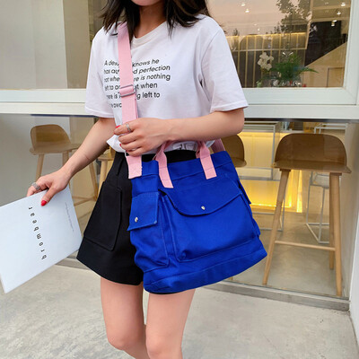 

Tailored Women Fashion Canvas Patchwork Coin Purse Shoulder Tote Handbag Casual Bag