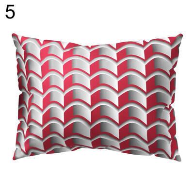 

Flower Rhombus Plaid Triangle Pillow Case Cushion Cover Sofa Bed Car Cafe Decor