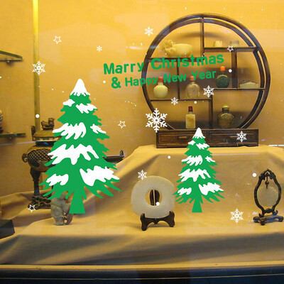 

〖Follure〗Vinyl Removable 3D Wall Sticker Christmas Tree Decals For Christmas Wall Decal
