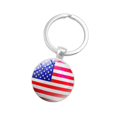 

Siaonvr 2018 Russia World Flag Key Chain Ring Soccer Football Germany Argentina Team