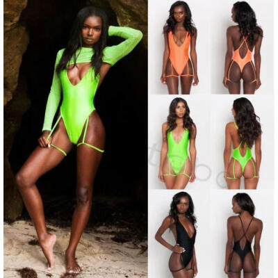 

Sexy Women One-Piece Beachwear Bandage Push-up Bikini Backless Bathing Swimwear