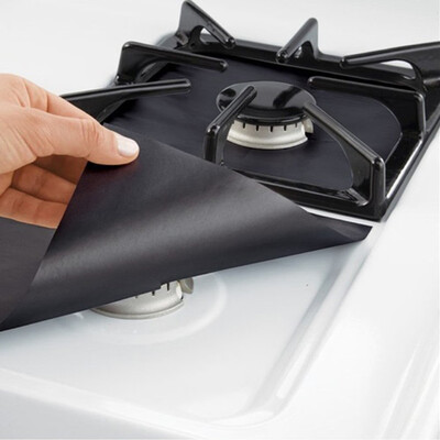 

Gobestart 2PCS Universal Stove Burner Covers Protector Sheets Oven Liner Reusable BK
