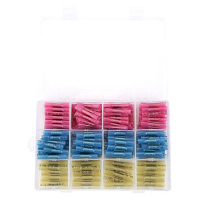 

Greensen 200 Pcs Insulated Heat Shrink Butt Connectors Kit Waterproof Wire Terminal Connectors