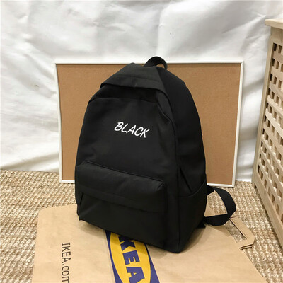 

Ins bag girl campus harajuku ulzzang college students shoulder bag Hong Kong Fengsen Department College Feng bai backpack