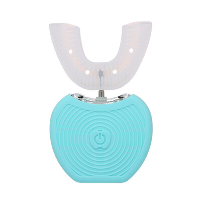 

Automatic Electric Toothbrush Cold Light Whitening 360° Ultrasonic Toothbrush U Type Heads Personal Cleaning Toothbrush