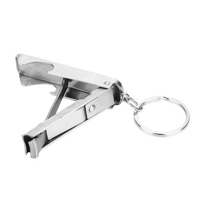 

Greensen 2 in 1 Mini Tool Key Chain Ring Nail Cutter Clippers Bottle Opener