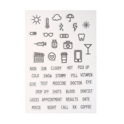 

Transparent Clear Stamp DIY Silicone Seals Scrapbooking Card 24