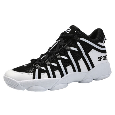 

Couple high basketball shoes men running mesh shoes girls mesh sports shoes