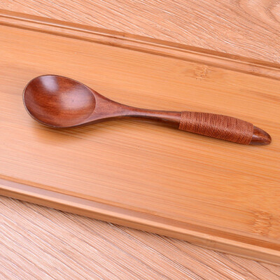 

Toponeto Wooden Binding Spoon Stirring Spoon Environmental Portable Kitchen Supplies