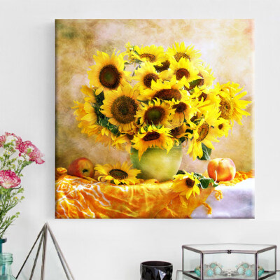 

DIY Diamond Embroidery Flower 5D Diamond Cross Stitch Crystal Full Diamond Sets Unfinish Decorative Diamond Painting Sunflower