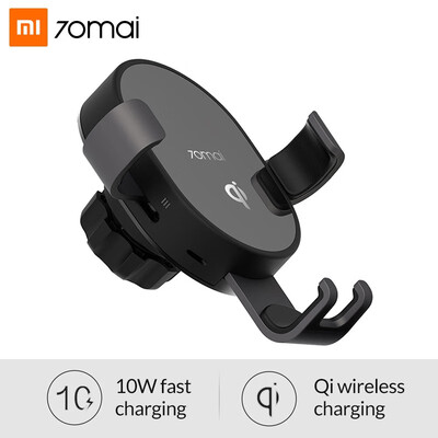 

Xiaomi 70mai Qi Wireless Charger For iPhone  Max X 8 10w Fast Wirless Charging Car Charger Phone Holder For Samsung S10 Huawei