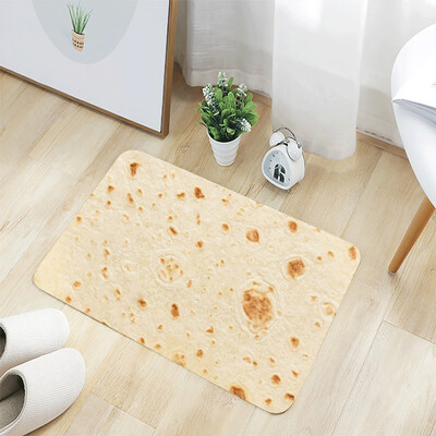 

Toponeto Comfort Food Creations Burrito Wrap Blanket Square Bathroom carpet 40x60CM
