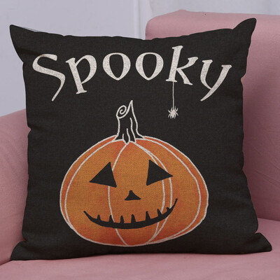 

〖Follure〗Happy Halloween Linen Throw Pillow Case Cushion Cover Home Sofa Decor New A